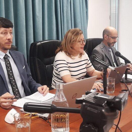 Primer juicio ante el tribunal integrado por Marco Lupica Cristo, Carina Alvarez y Juan Pablo Encina